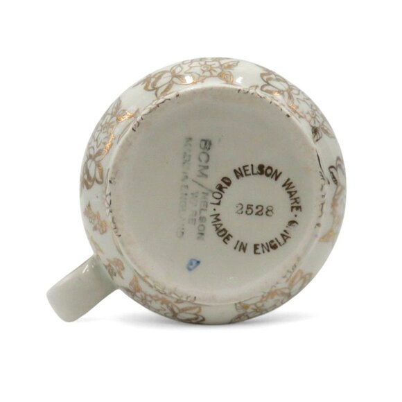 LORD NELSON Ware Pink Floral Creamer Gold Detailing England Vintage - Picture 9 of 12